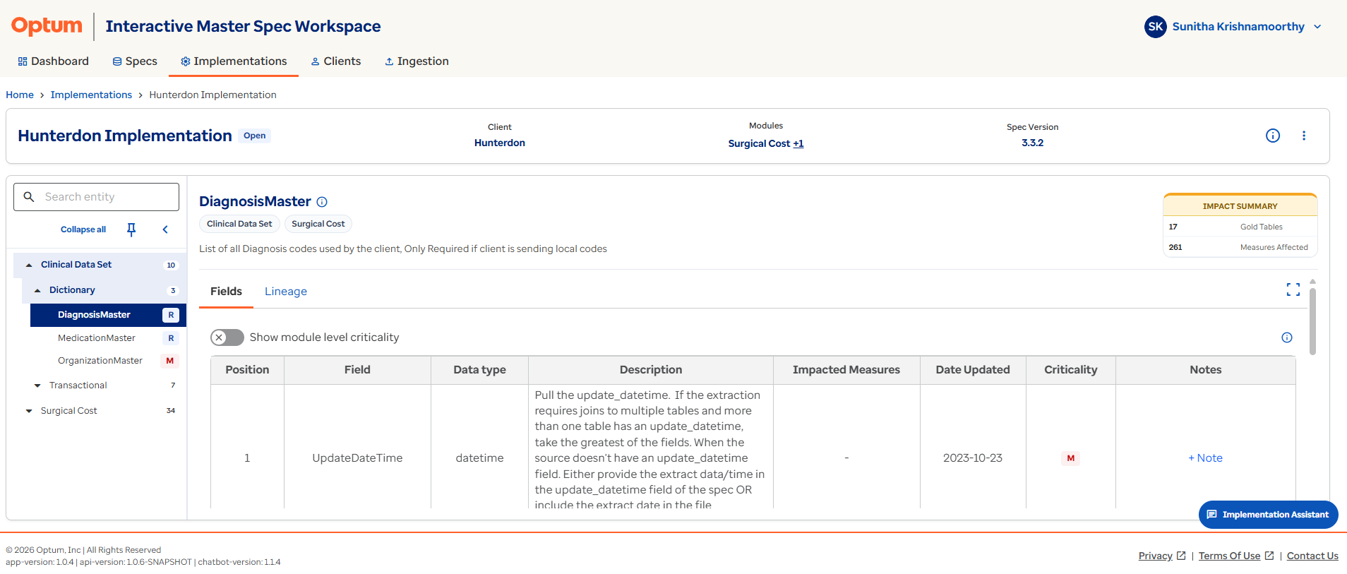 Implementation overview