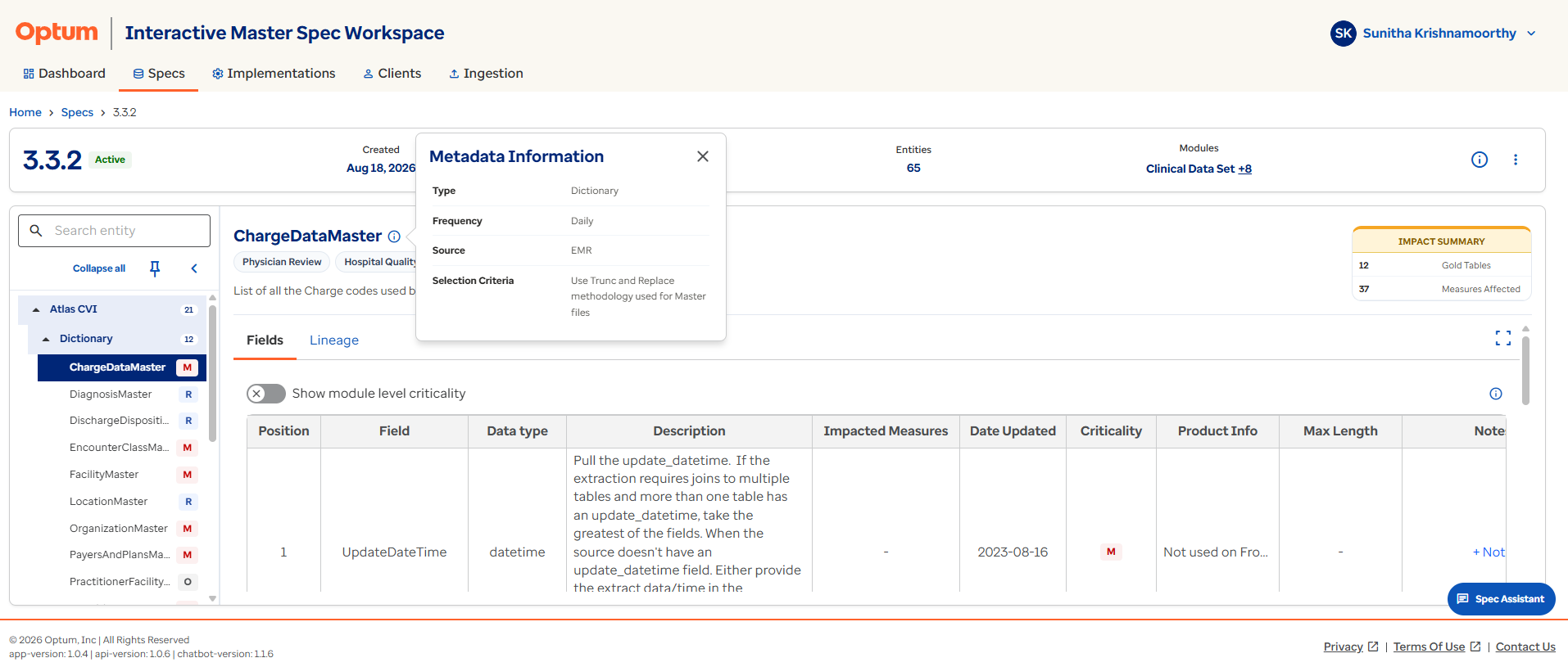 Specification meta information 2